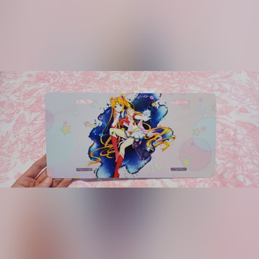 Sailor Moon Decorative License Plate - Multicolor